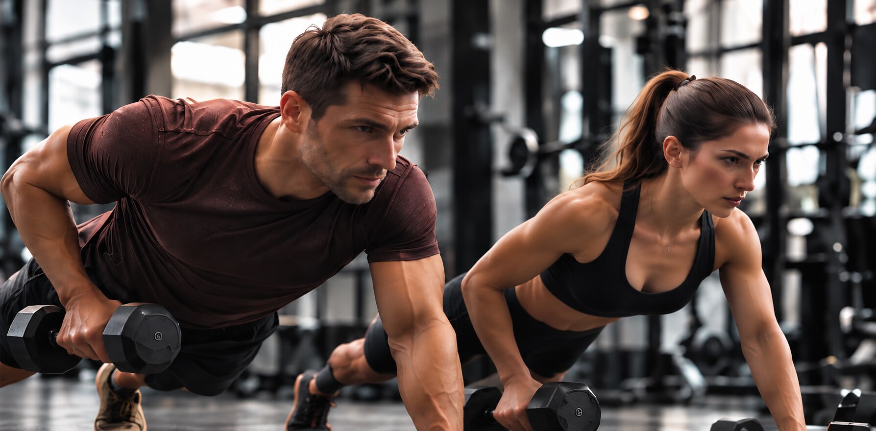 Athletes recovering between sets in a strength gym