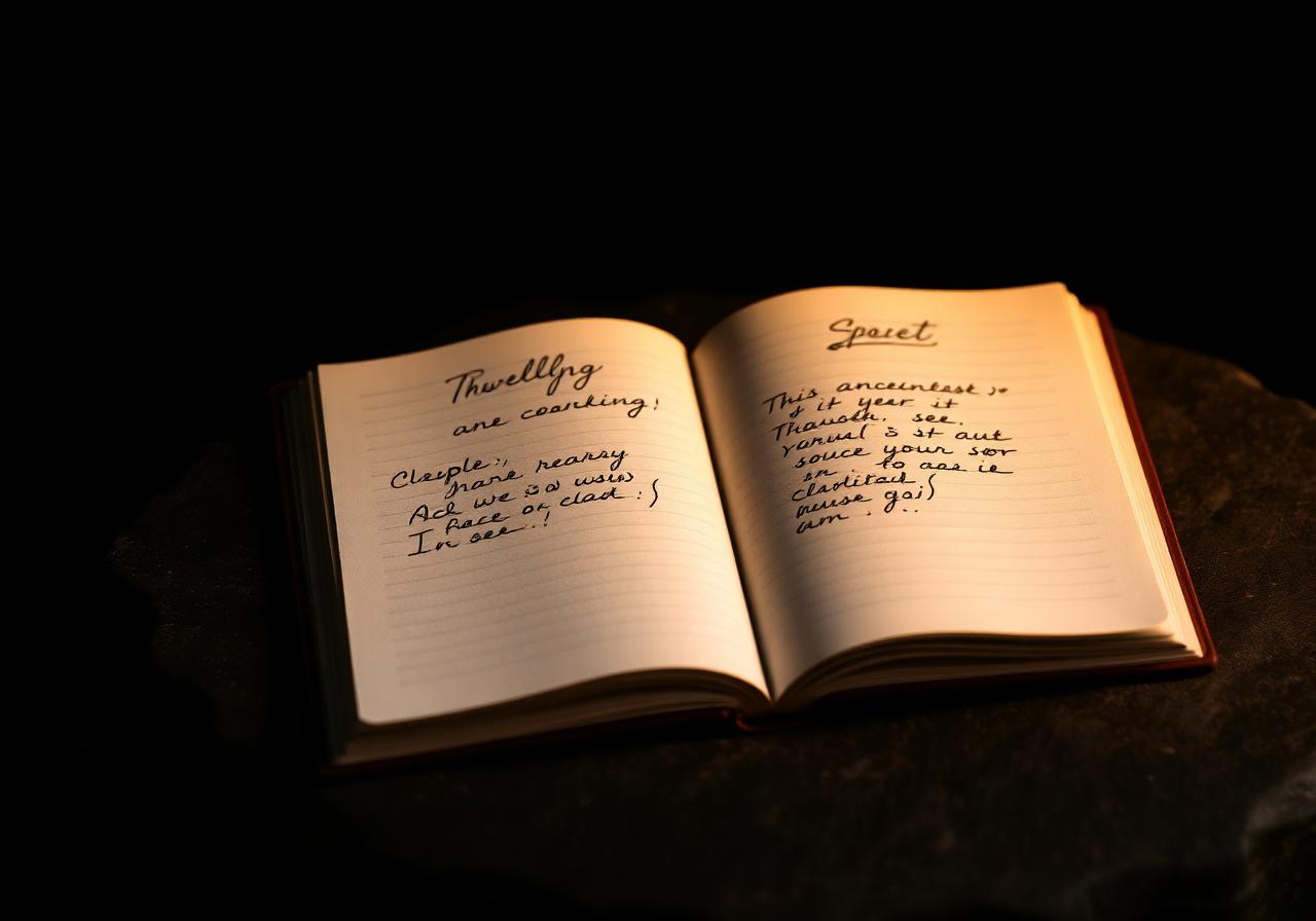 Open notebook with a weekly recovery plan